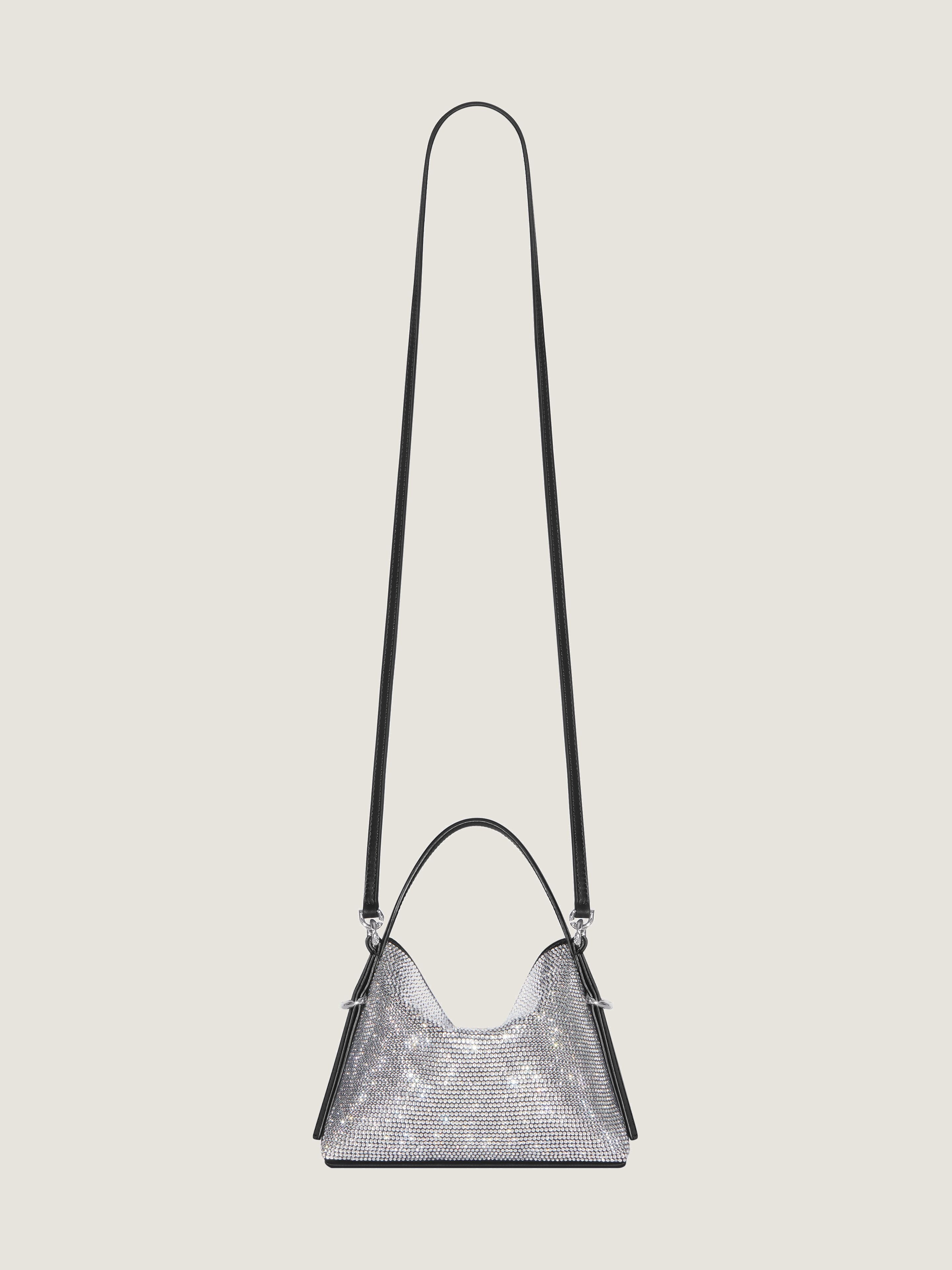 Nano Voyou bag in satin with strass